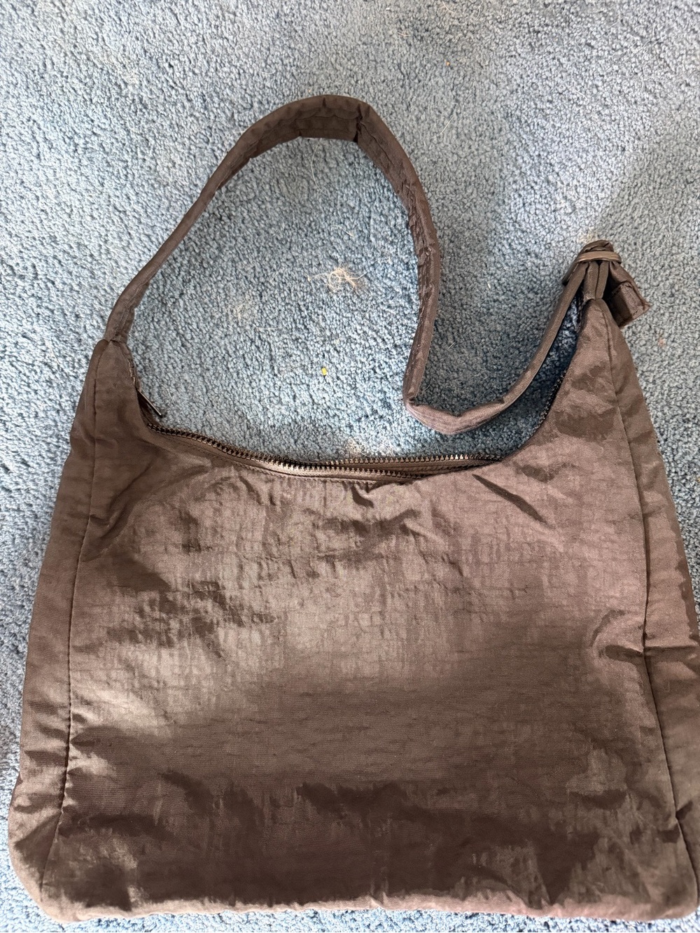 BAGGU Brown Nylon Shoulder Bag